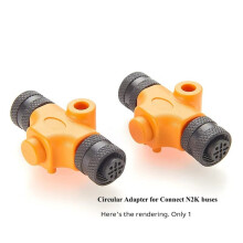 2000 N2k T Connector M12 5Pin A Code Female to Female Gender Changer Marine Drop T Splitter for for