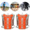 Nylon Foldable Waterproof Backpack Orange 4