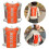 Nylon Foldable Waterproof Backpack Orange 2