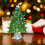 Glass Christmas Tree Decor with Star Green 5