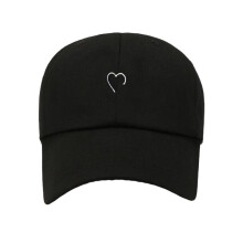 Unisex Heart-Shaped Baseball Cap Cotton Korean Style
