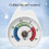 Digital Mini Refrigerator Thermometer with Red Indicator 7