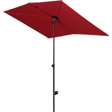 Grand Patio Parasol Ogrodowy Prostokątny Składany Czerwony 183 x 134 cm