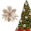 Glitter Artificial Poinsettia Flower 1 PC 3
