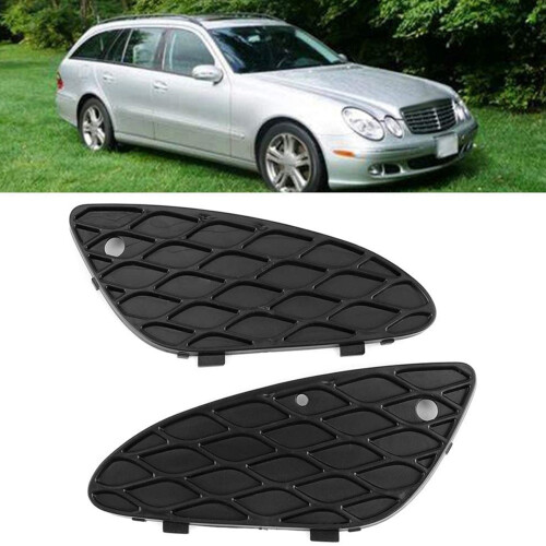 6X Front Left and Right Bumper Grille Insert Mesh Cover for - E-Class W211 E320 E350 E500 2003-2006