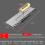 Squared Tip Notch Tile Trowel Stainless Steel Ergonomic 2