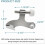 Hinge Pin Door Stopper Brushed Nickel 12 Pack 3