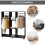 Open Wardrobe Double Mobile Storage Shelves Organizer W/6 Wheels-Black 7