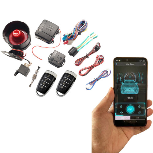 Car Alarm Security System Bluetooth Keyless Entry 2 Remotes 1