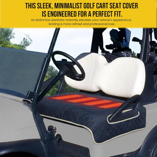 Heated Golf Cart Seat Cover Waterproof Universal 4-Zone 2