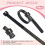 100 Pack Reusable Finger Size Gauge Measure Ring Sizer Plastic US Ring Measurement Tool White and Black 2
