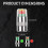TPMS Valve Stem Caps Silver 2.4 Bar 36 PSI Copper Core 4PCS 4