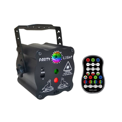 Disco Light USB Rechargeable RGB Strobe Projector 1pc