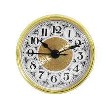 Quartz Wall Clock Gold 70mm Silent Round Decorative
