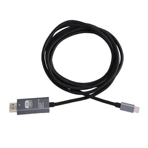 Adaptateur USB C Vers  Compatible 8K 60Hz, Câble de Conversion Type C pour Téléphone, Ordinateur Portable, PC 2m