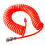 Air Compressor Hose with Red PU Spring Spiral 1 Pack 4