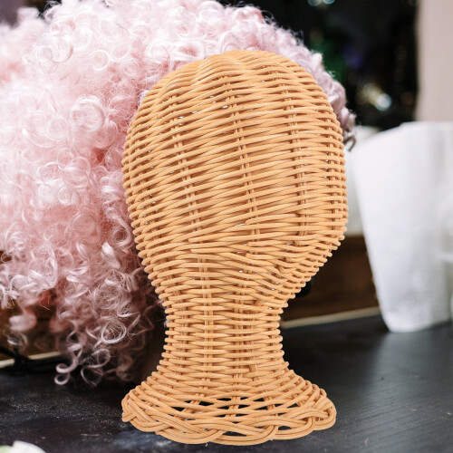 Rattan Hat Display Stand Fedora 25x15 cm 2