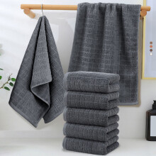 Cotton Hand Towels Gray 13 x 30 Inch 5 Pack