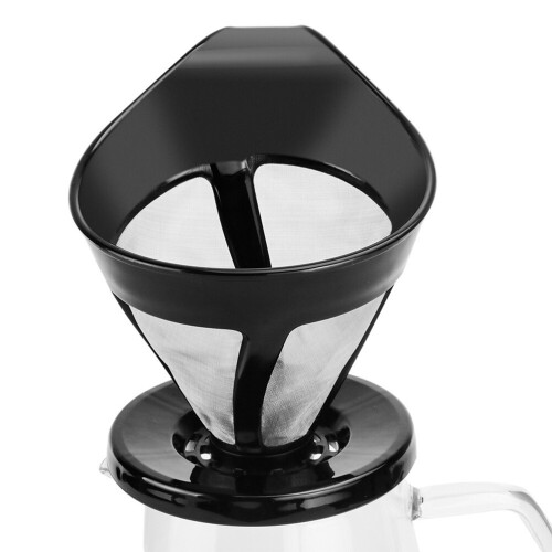 Stainless Steel Hand Drip Coffee Filter Pot with 30 Paper 1