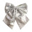 Sequined Bow Tree Topper Silver Glitter 15.75x13.78 in 2