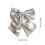 Sequined Bow Tree Topper Silver Glitter 15.75x13.78 in 6