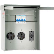 Temporary Power Outlet Panel 20 30 50 Amps Prewired