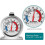 Analog Refrigerator Thermometer -30~30C 2-Pack 4