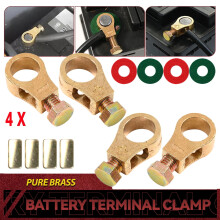 Cable Clamp Battery Connection Clip Pure Copper 4 pcs