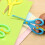 Plastic-Edge Safety Scissors with Spring Mechanism 4 Pcs 4