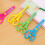 Plastic-Edge Safety Scissors with Spring Mechanism 4 Pcs 6