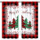 Christmas Tree Kitchen Curtains Red Snowflake Design 2 3