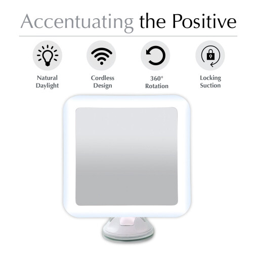Makeup Mirror with 10X Magnification Daylight LED 6.5 inch 1