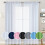Sheer Linen Textured Voile Curtains 1 Panel Rod Pocket 2