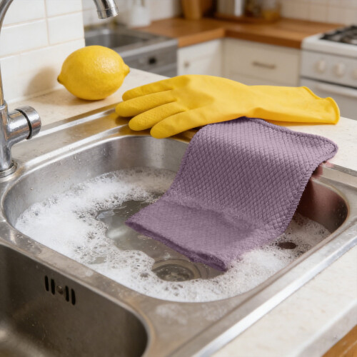 Microfiber Cleaning Cloth Fish Scale Pattern 1 Pack 1