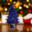 Glass Christmas Tree Decor with Star Blue 5