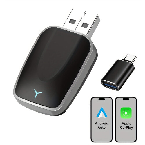 Wireless CarPlay Adapter 2-in-1 for iPhone and Android
