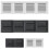 Air Outlet Vent Louver Cover Square Soffit Dryer Vent 3