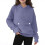 Women's Pullover Hoodie Long Sleeve Loose Fit Sweatshirt 1