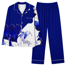 Women's Graphic Print Pajama Set Long Sleeve Top and Ankle