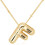 Bubble Letter Necklace 18K Gold Plated Initial Pendant 18 1