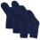 Men Wool Socks Warm Thermal Dark Blue 3 Pairs 3