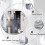 Abstract Black Grey Kitchen Curtains Rod Pocket 27.5x39 5