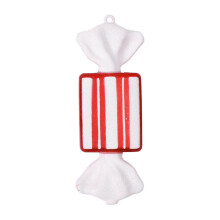 Red and White Christmas Candy Pendant Ornament