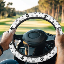 Paw Pattern Steering Wheel Cover for Club Car Golf Cart