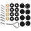 License Plate Frame Plugs Fasteners Rustproof Black Car Kit 7