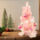 Pink Artificial Christmas Tree 17.7 Inch with Stand 4