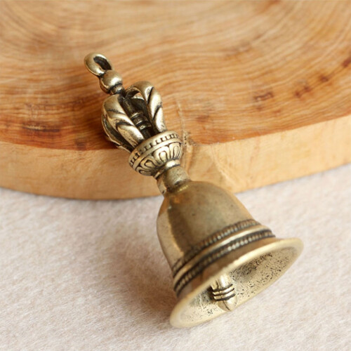 Brass Hand Bell Large for Weddings and Classroom Use 2