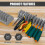 Modular Wrench Organizer Plastic Storage Rack 2 Pcs 3