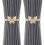 Pearl Elastic Butterfly Curtain Tiebacks 2 Pack Gold 1