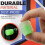 Glow-in-the-Dark Tire Valve Caps Universal 4-Pack 4